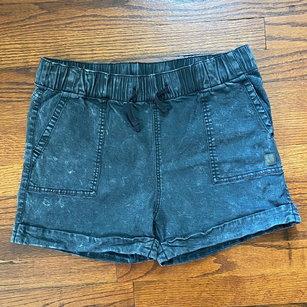 Casual Black Denim Shorts